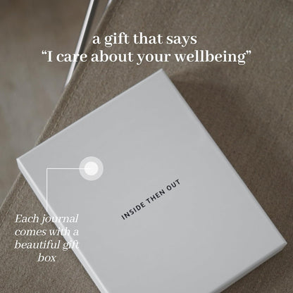 INSIDE THEN OUT Dig Deeper Journal - Guided Daily Journal With 180 Undated Prompts for Intention, Healing, Growth, Gratitude, Self Love & Discovery , Wellness, and Mindfulness - Self Care Routine Gift for Women and Men