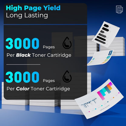 58A Toner Cartridges Black M404dn M428fdw Toner Cartridge Compatible for HP 58A 58X CF258A Toner Cartridge for Laser Jet Enterprise M404dn M404dw M404n M428dw M428fdn MFP M304 M406dn M430f (2 Pack)