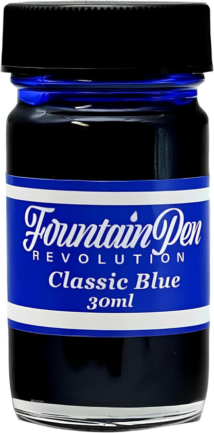 FPR Classic Blue Fountain Pen Ink - 30 ml Saturated Blue Ink Bottle for Smooth, Effortless Writing - Professional/Daily Use Refill Ink for Fountain Pen - Premium Stationery Supplies