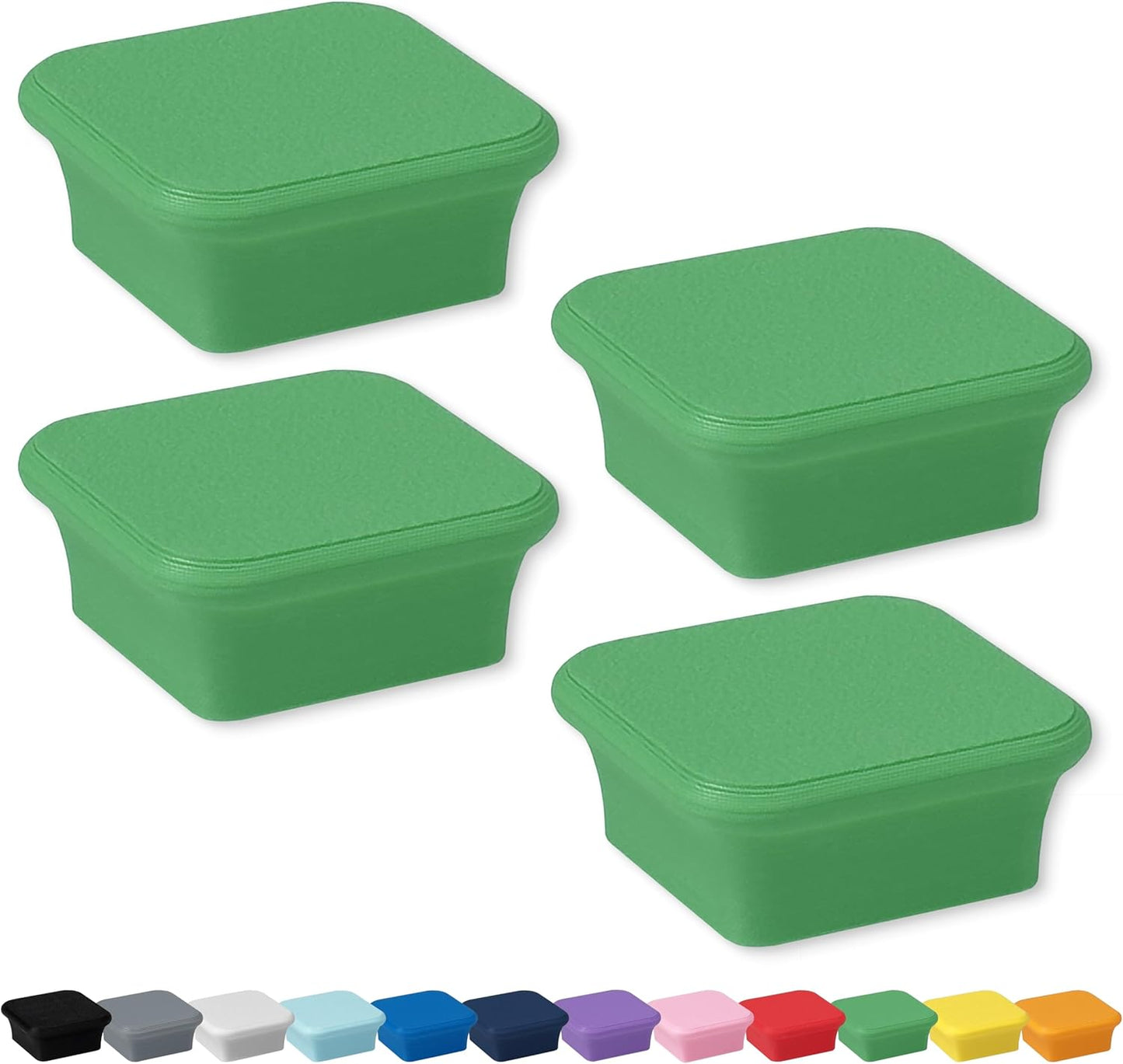 Glassboard Studio MiniBar Magnet - Strong Neodymium Rare Earth Magnets for Fridge, Whiteboard, Locker & Magnetic Glassboards - Ideal for Crafting & Office Use - Strong Fridge Magnets (Spring Green, 4)