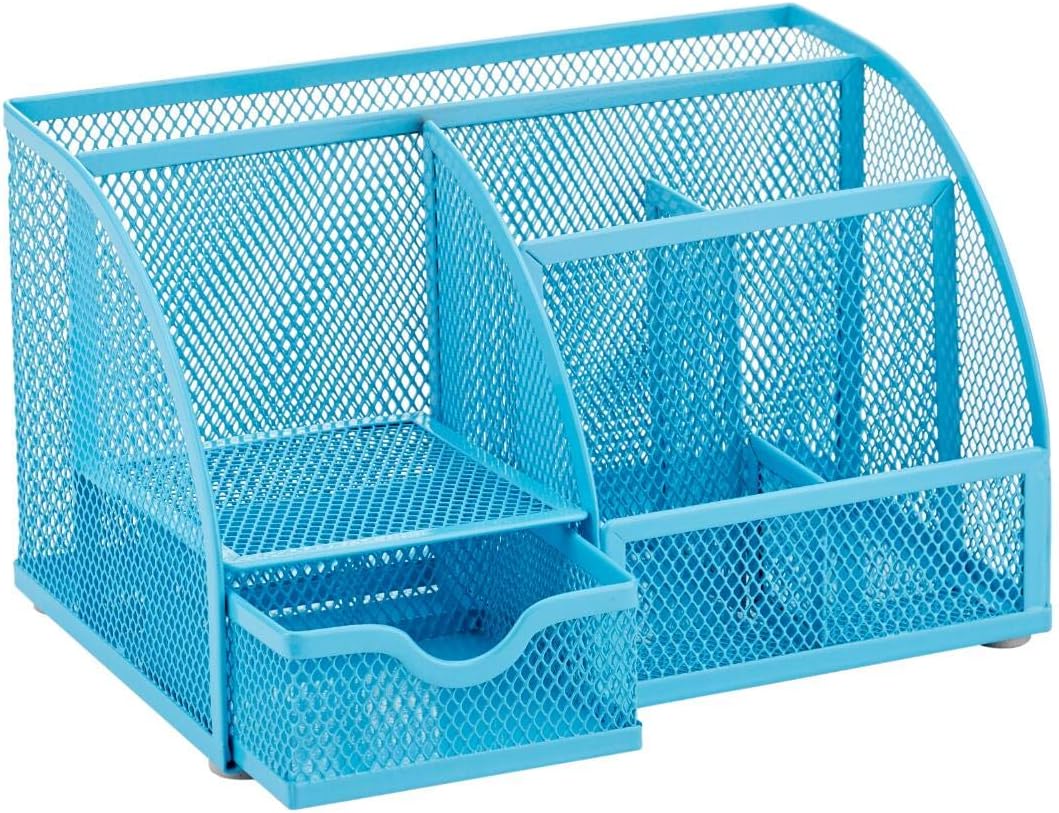 Annova Desk Organizer Wire Mesh 3 Tier Sliding Drawers Paper Sorter/Multifunctional/Premium Solid Construction for Letters, Documents, Mail, Files, Paper, Kids' Art Supplies (Gold)