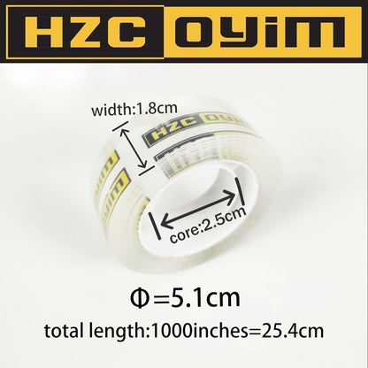 48 Rolls Crystal Tape Refills for Dispenser, 3/4Inch x 1000 Inch, Transparent Stationery Tape for Office, Home, School for Wrapping, Crafts, Office and Professional Use