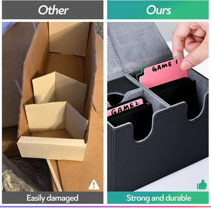 ZLCA 50 Pieces Trading Card Dividers, Playing Card Page Dividers with Tabs, Plastic Card Separator for Storage Box Folder Record Baseball Games Sports Card 2.75 x 3.76 Inch (Pink)