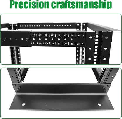4-Post 42U Open Frame Server Rack for 19" IT Network Equipment & A/V Devices，22"-34" Adjustable Depth，Heavy Duty Free Standing Rack for Servers & AV Gear 4POST-N42U