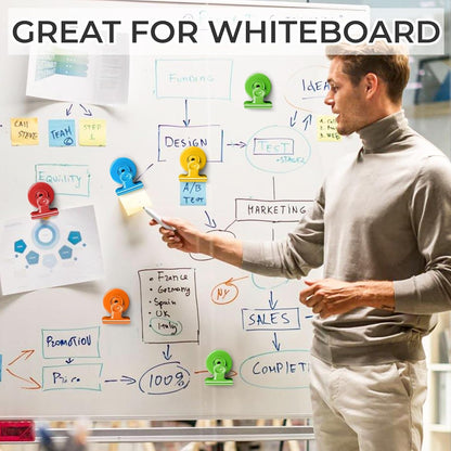 20 Pack Fridge Magnet, Multicolor Magnetic Clips Whiteboard Magnets, Magnet Clips Heavy Duty Refrigerator Magnets for Photo Displays, Home, Office, Classroom