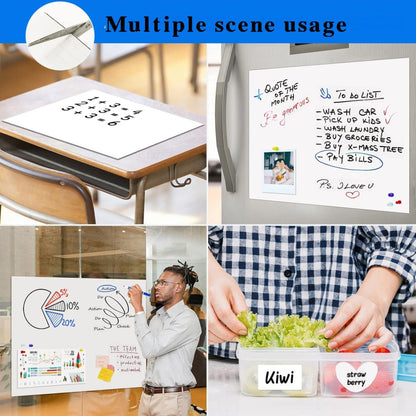 Magnetic Whiteboard Contact Paper, 24" x 39" Stick on Magnetic Dry Erase White Board Sticker on Wall, Easy to Write for Drawing, School, Office, Kitchen Fridge