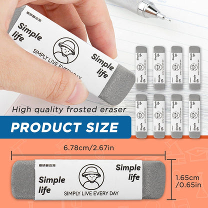 8 - Pack Sand Erasers - Frosted Erasers for Pens, Fountain Pens, and Ink - Special School and Office Supplies for Correction - Colored Pencil and Ink Eraser