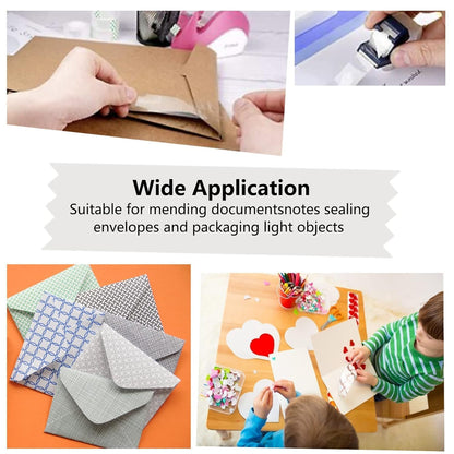 6 Pack Transparent Tape Clear Tape Refills Rolls Each Roll 3/4 x 1000 Inches, 1 inch Core, for Office, Home, School