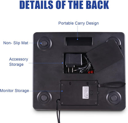 Fuzion Shipping Scale for Packages Small Business - 440lb x 0.1lb Digital Postal Scale for Packages, Shipping Package Scale, Postage Scale, Postal Scale, Luggage Scale