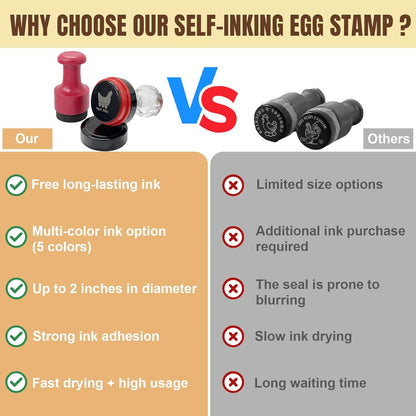 Custom Egg Stamp Personalized Egg Stamps for Fresh Eggs with Your Text & Design for Farm Branding Backyard Eggs