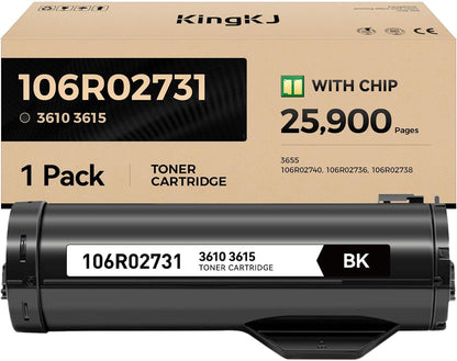 Phaser 3610 WorkCentre 3615 Black Extra High Capacity Toner Cartridge Replacement for 106R02731 106R02722 106R02720 Compatible for Xerox 3615 3615n 3615DN 3615DNM 3610 3610DN 3610DNM 3610N Printer Ink