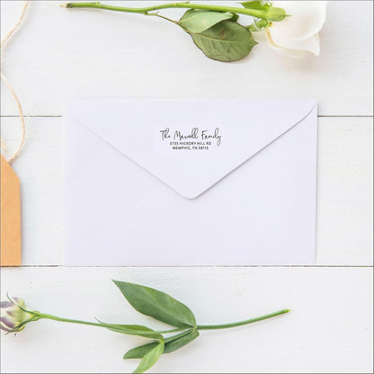 White Address Labels - Personalized Name Stickers, Custom Printed Return Mailing and Shipping Labels for Envelopes, Packages, Business, Home Use (Signature)