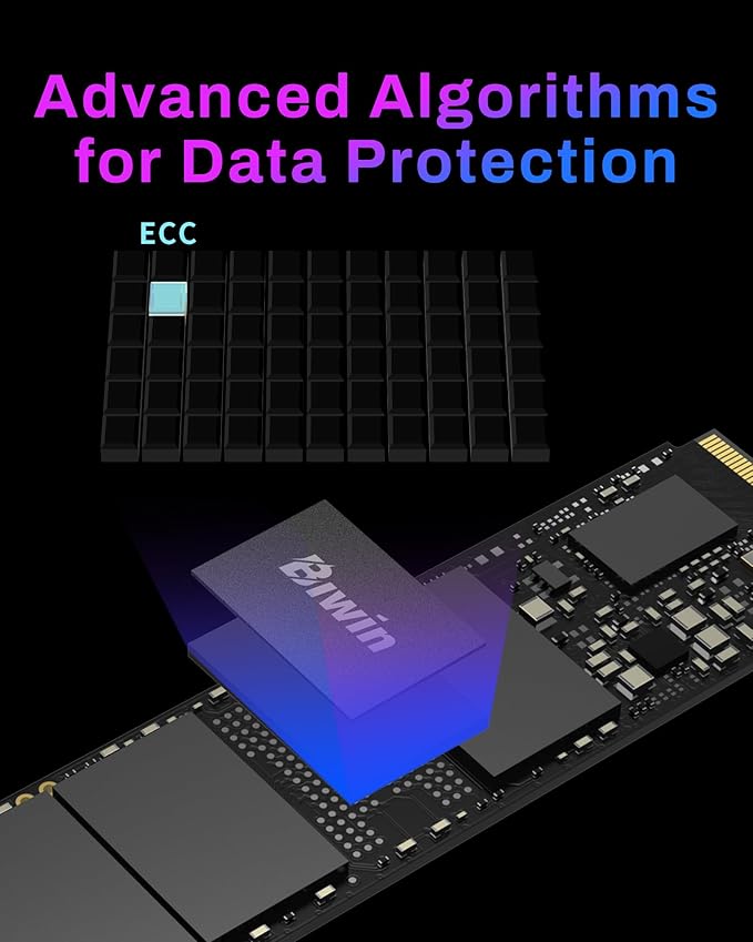 BIWIN Black Opal NV7400 4TB SSD Gen4x4, Read Speed up to 7450MB/s, NVMe M.2 2280 PCIe 4.0 Internal PC Solid State Drive for Laptop/Desktop/PS5