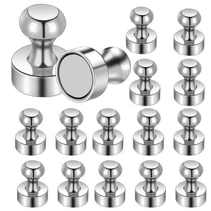 Strong Fridge Magnets Refrigerator Magnets for Whiteboard Small Magnet Push Pin Magnetic Neodymium Tiny for Office Classroom Kitchen Home 16 Pack