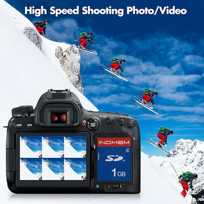 SD Card 1GB, 5 Pack SD Card Class 4 Flash Memory Card MLC Stanard Secure Digital Cards Camera Cards
