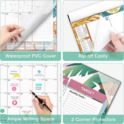 Ospelelf Desk Calendar 2025-2026 Large 22'' x 17'' Calendar 2025 Monthly Desktop Calendar, 18 Month Calendar, Use July 2025 - Dec 2026, Seasons