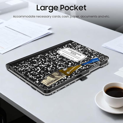 Fintie Case for Samsung Galaxy Tab A9 Plus/A9+ 5G 11 Inch 2023 Model (SM-X210/X216/X218), Multi-Angle Viewing Smart Stand Back Cover with Pocket Auto Wake/Sleep, Composition Book