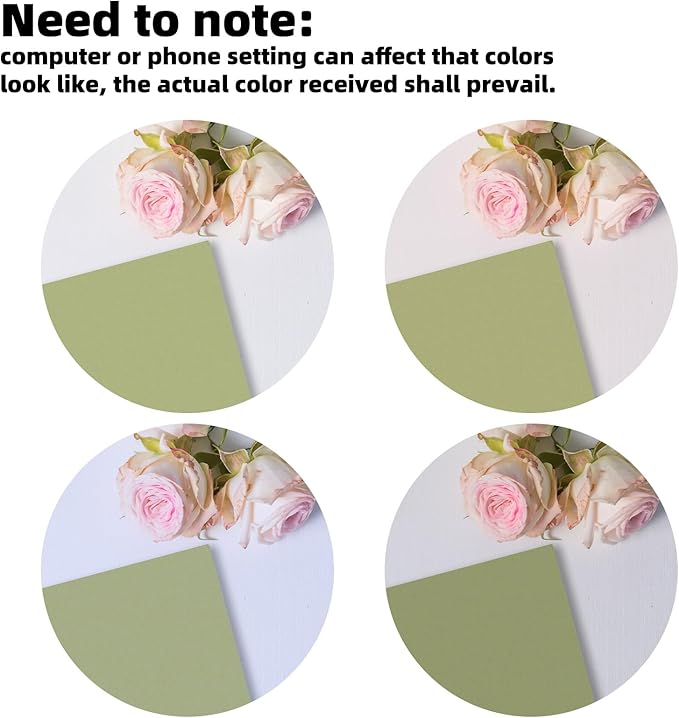 Vienrose 10 x 10 Inch Scrapbook Photo Album, Linen Hardcover Photo Book with 80 White Pages, DIY Memory Book Kit with Accessories for Wedding, Baby Shower, Travel, Christmas (LightGreen, 40 Sheets)