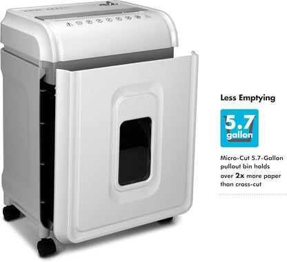 Aurora High-Security 12-Sheet Micro-Cut Paper/CD and Credit Card Shredder with 5.7 Gallon Pullout Basket / 60 Mins Running Time/Security Level P-4