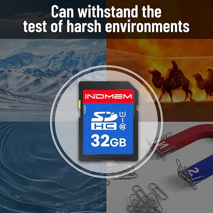 32GB SD Card (5 Pack) SDHC Flash Memory Cards UHS-I U1 Class 10 High-Speed Full HD Video Compatible with Digital Point-and-Shoot Cameras, HD Camcorders, DSLR and PC, 32GB(5pc)