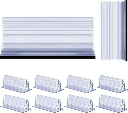 10 Pack Magnetic Sign Holder Sign Holder Clip Adhesive Sign Holder 3*1.6*1.2inch Holding Clamp Sign Signage Clips for Retail Store Counters Warehouses Include Magnetic Sheets with Adhesive Backing