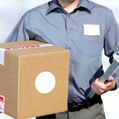 PARLAIM 3 Inch Round Color-Code Dot Stickers, 500 3" X 3" White Color Coding Circle Labels per Roll Dispenser Box for Inventory Management