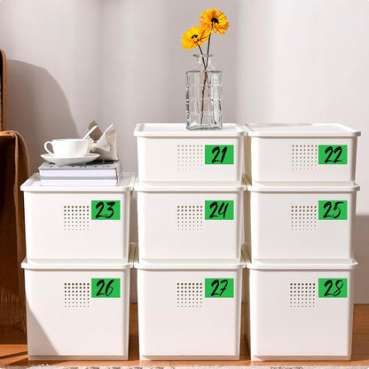 240 Pack Green Label Stickers,3"x2" Rectangular Sticker Labels,Large Name Labels for Kids Clothing