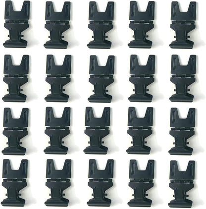 Metal POP Clip Sign Stand Holder, Bread Store Price Tag Card Holder, Advertising Display Clip Holder (Black, 20Pack)