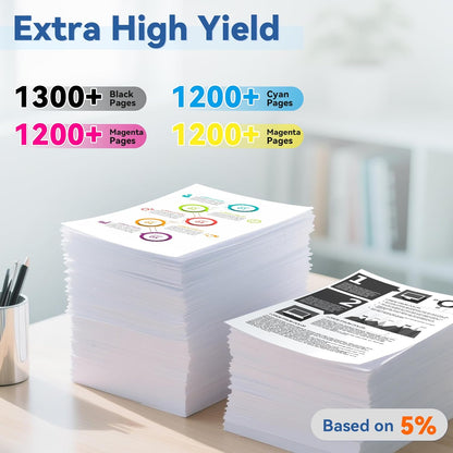 4-Pack 218A Toner Cartridges Set (with Chip) Replacement for HP 218A 218X W2180A Toner Compatible with Color Laserjet Pro MFP 3301fdw 3301cdw 3301sdw Pro 3201dw Printer High Yield Ink (BK/C/Y/M)