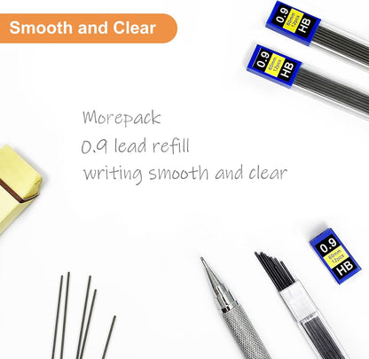 Morepack 720 Pieces 0.9 mm Lead Refills for Mechanical Pencils,0.9 mm HB, Smooth Break Resistant Mechanical Pencil Lead