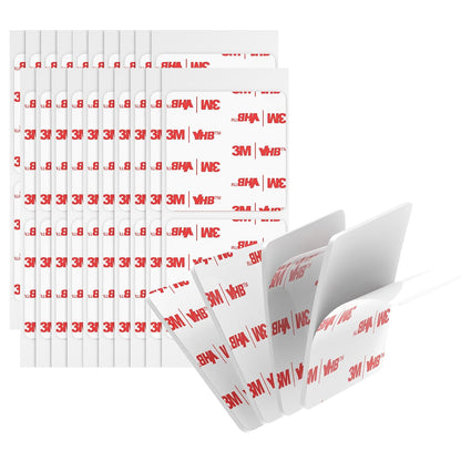 3M Double Sided Adhesive Pads Heavy Duty VHB 2" x 2" 0.025in Thick 40 PCS Square White 4930 Strong Adhesive Mounting Waterproof Foam Tape for Car Home Office Decor