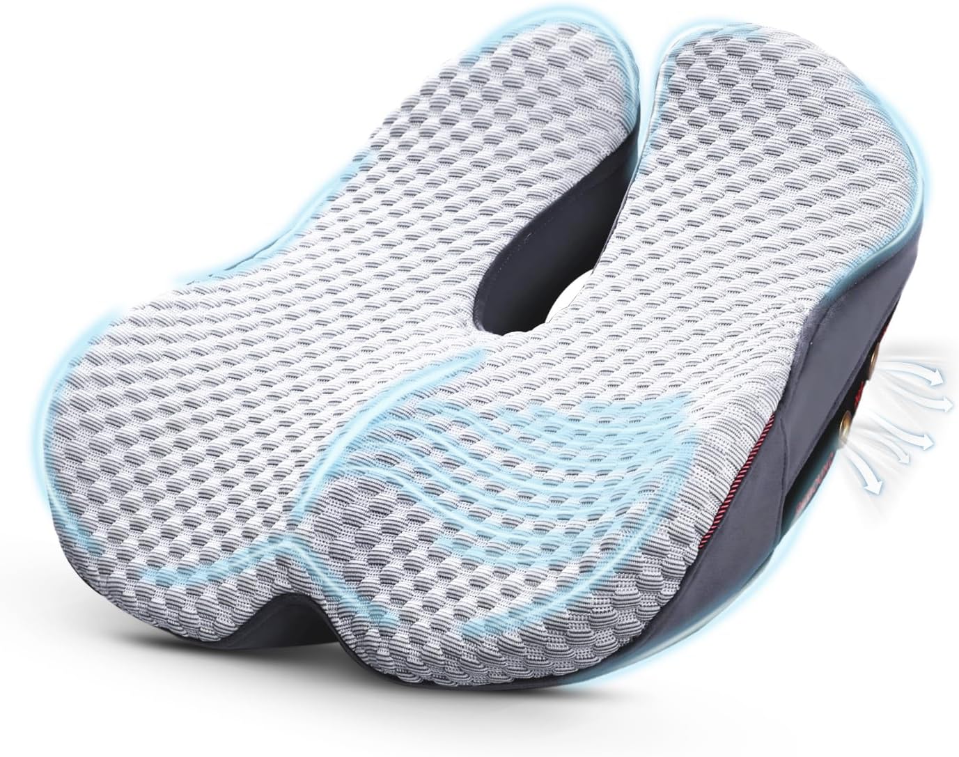 Seat Cushion for Tailbone Pain Relief X-Large,Ergonomic Office Chair Cushions for Butt Hip Lower Back & Sciatica Pain Relief Pillow,Pressure Relief Seat Cushion for Long Sitting, Car & Plane (Grey)