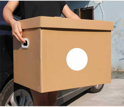 PARLAIM 3 Inch Round Color-Code Dot Stickers, 500 3" X 3" White Color Coding Circle Labels per Roll Dispenser Box for Inventory Management