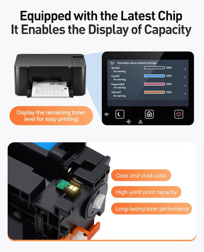 138A W1380A Black Toner Cartridge Set 2-Pack High Yield with Chip Replacement for HP 138A W1380A 138X W1380X Cartridge Compatible with HP Laser Jet Pro 3001dw 3001fdw MFP 3101fdw Series Printer Toner