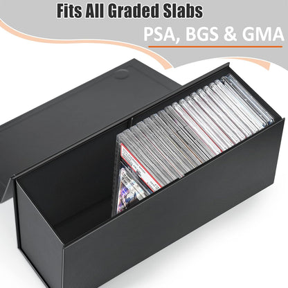 PSA Graded Card Storage Box, PSA Graded Card Storage Holder Container Slabs Box - 1 Pack