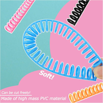 Rayson PROC1230BU Click Binding Spines, Easy Edit Spines, 1/2" Diameter, 90 Sheets Capacity, Blue, 30/Box