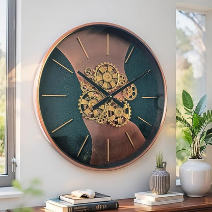 THE GEARS CLOCK 22'' Inch Real Moving Gear Wall Clock Sweden Line Uppsala (22 inches (55 cm))