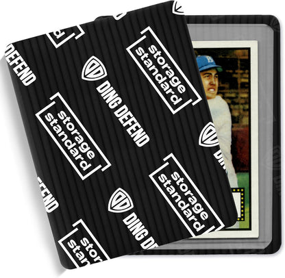 Ding Defend 510-Pack Trading Card Protector Shipping - 3.5 x 4.5 Inch Black Hobby Card Shipping Supplies w/Rounded Corners, Lightweight & Reusable for Raw Top Loaders, Semi-Rigids, Team Bags