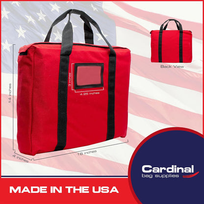 Fire Resistant and Water Repellent Briefcase Document Bag, 18 x 14 x 4 Inch