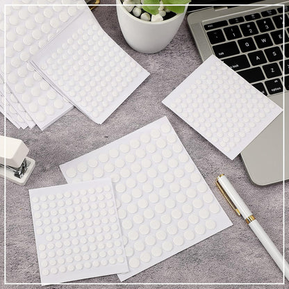 1500 Pieces Double Sided Adhesive Dot Clear Sticky Tack Removable Stickers Acrylic Round Putty No Traces Sticky Putty Waterproof Sticky Dot for Craft DIY Art Office Supplies (6mm, 1500)