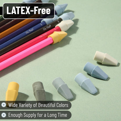 Mr. Pen- Pencil Erasers Toppers, 120 Pack, Colorful, Latex Free, No Smudge, Mr Pen Erasers for Pencils