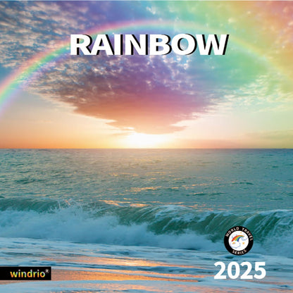 2025 Wall Calendar,Calendar 2025, January 2025 - December 2025, Wall Calendar Rainbow, 12" x 24" Opened,Full Page Months Thick & Sturdy Paper for Calendar Organizing & Planning