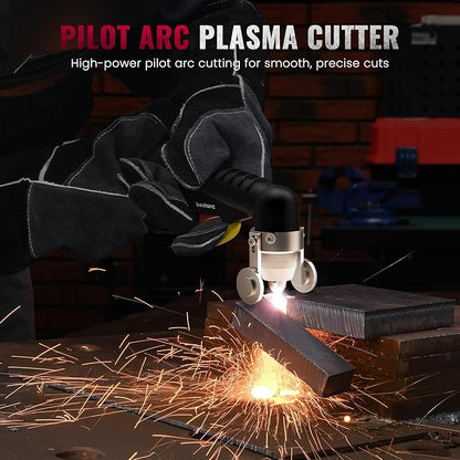 bestarc Plasma Cutter, [Pilot Arc] [Large LED Display] [Air Sensor] 80A bestarc Plasma Cutter Machine 110/220V Dual Voltage, 7/8 Inch Clean Cut 1.38 Inch Max Cut, Post Flow 2T/4T for Beginners DIY