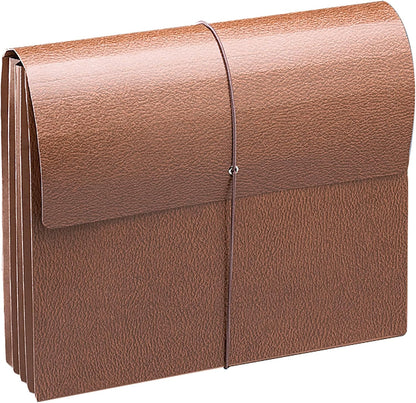 Smead Classic Expanding File Wallet with Flap and Cord Closure, 3-1/2" Expansion, Letter Size, Redrope, 10 per Box (71353)