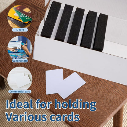 300 Pcs Foam Card Dividers Sponge Trading Card Dividers Shock Absorbing Card Sponge Separators High Elasticity Sponge Card Inserts for Sport Playing Game Cards Protection Supplies