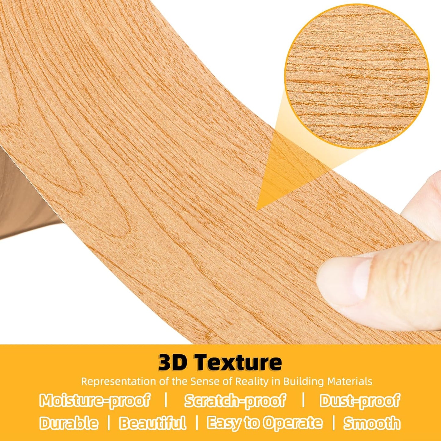 GSCIT Club Wood Grain Repair Tape, 2.4 inch X 25ft Self Adhesive Maple Grain Repair Patch for Tables, Chairs, Baseboards, Doors, Windows, Floors, Handicraft DIY.