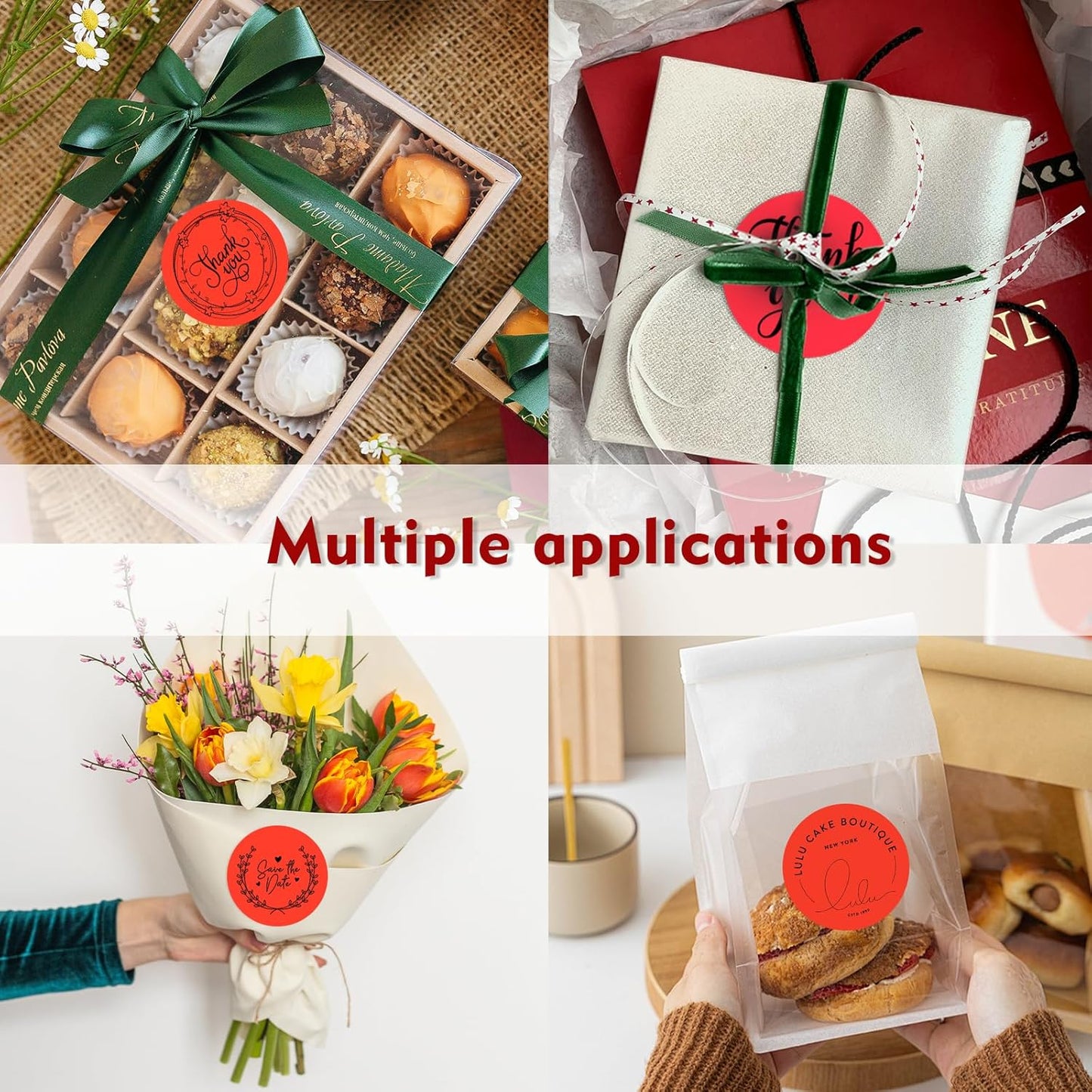 3 X 3 Inch Color Coding Dot Labels Circle Thermal Printable Waterproof 500 Pcs Round Stickers Adhesive Writable for Office, Home, Garage, DIY Sticker, Barcodes, Name Tag, Fluorescent Red