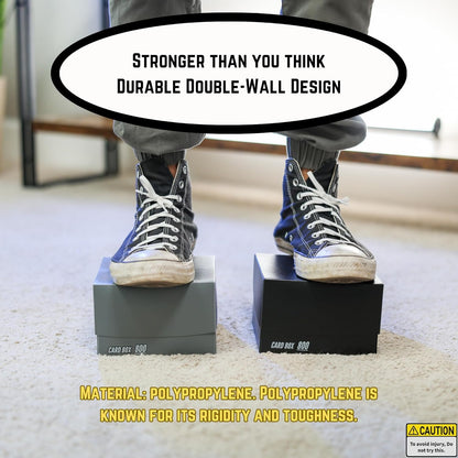 The Collector's Hubs Trading Card Storage Box 800 - Red | Card Box 800+ holds standard 35pt cards | 4-in-1 Compartments| Strong Double Wall Design | 8 dividers | Sports & Baseball Card Deck Box - Red