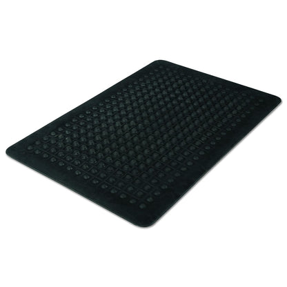Guardian Flex Step Antifatigue Floor Mat, Rubber, 2'x3', Black