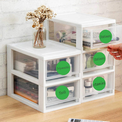 PARLAIM 3 Inch Round Permanent Adhesive Color-Code Dot Stickers,500 per Roll dots Label Dispenser Box,Iventory Circle Stickers (Dark Green)